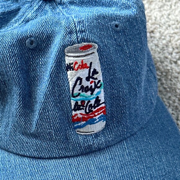 rare lacroix cola embroidered denim hat 🤍 - Picture 2 of 13